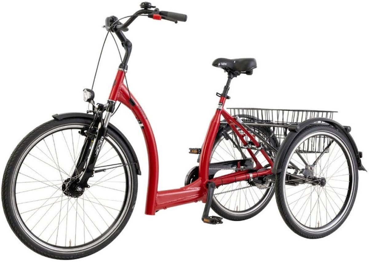 Pfautec Vida - Robijnrood Metallic - Driewieler (8785307552811)