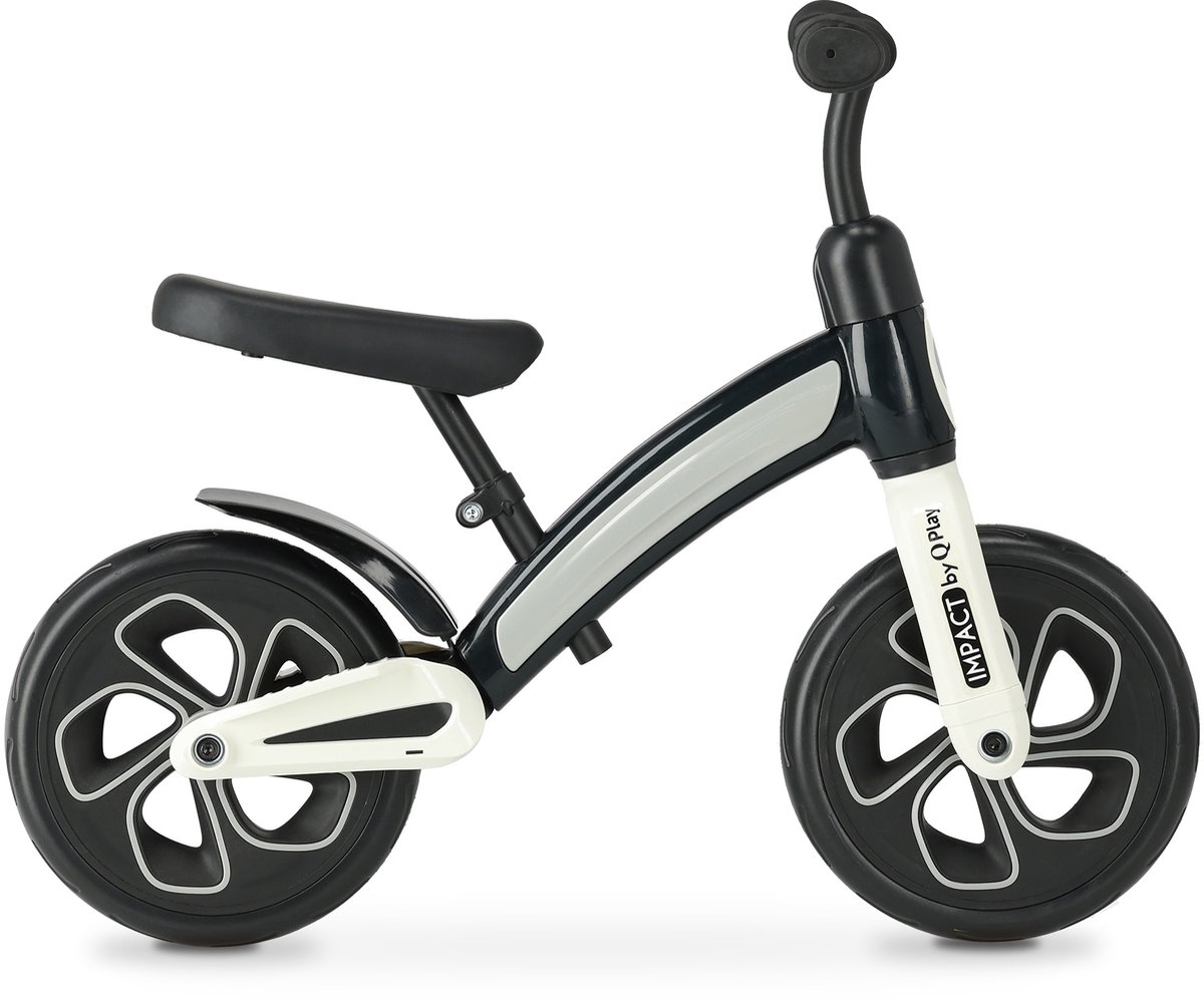 Qplay Impact Loopfiets 10 inch - Kinderfiets - Zwart (0686268625065)