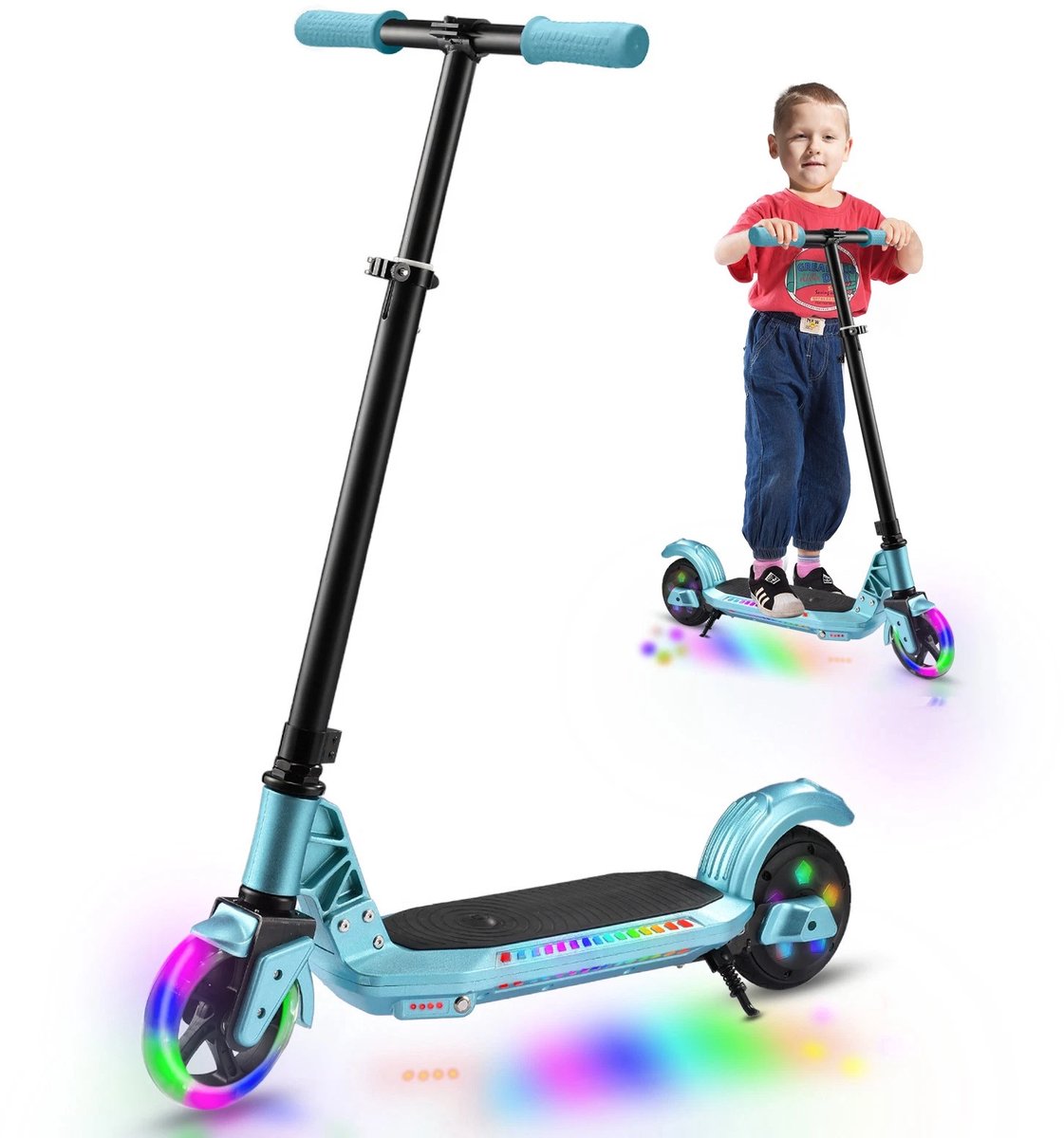 SIMATE S1 Elektrische Step Kinderen - Inklapbaar - 4 tot 8 jaar- 110W - 12km/u - 5-8 km Bereik - 5.5