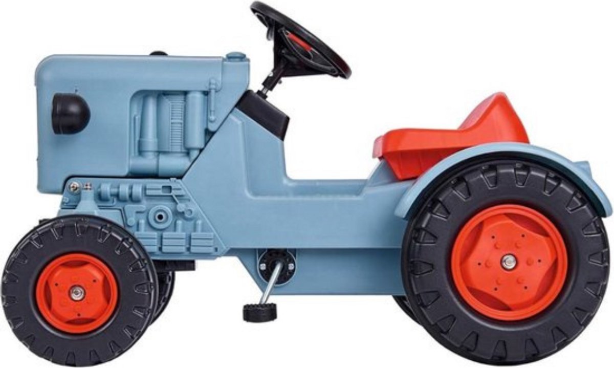 Thuys - Looptractor - Loop Auto - Met 3 Traps Stoelverstelling - Massieve Banden - Vernieuwd Design - Kunststof - Grijs (8721322401659)