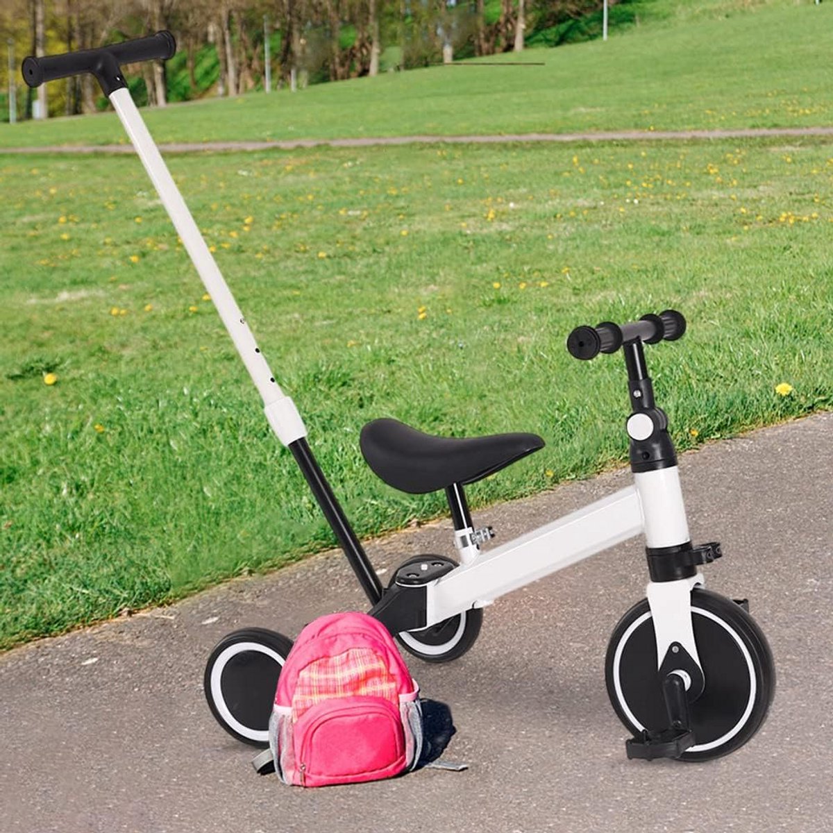 Verstelbare Driewieler voor Kinderen met Omkeerbare Zitting en Grote Luifel (9101141167957)