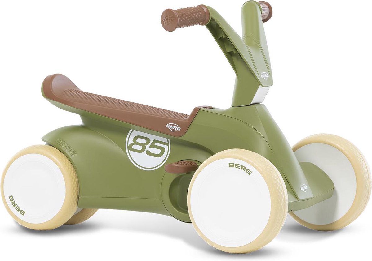 BERG GO² Retro Loopauto - 10 tot 30 Maanden - Uitklapbare pedalen - Groen (8715839076035)