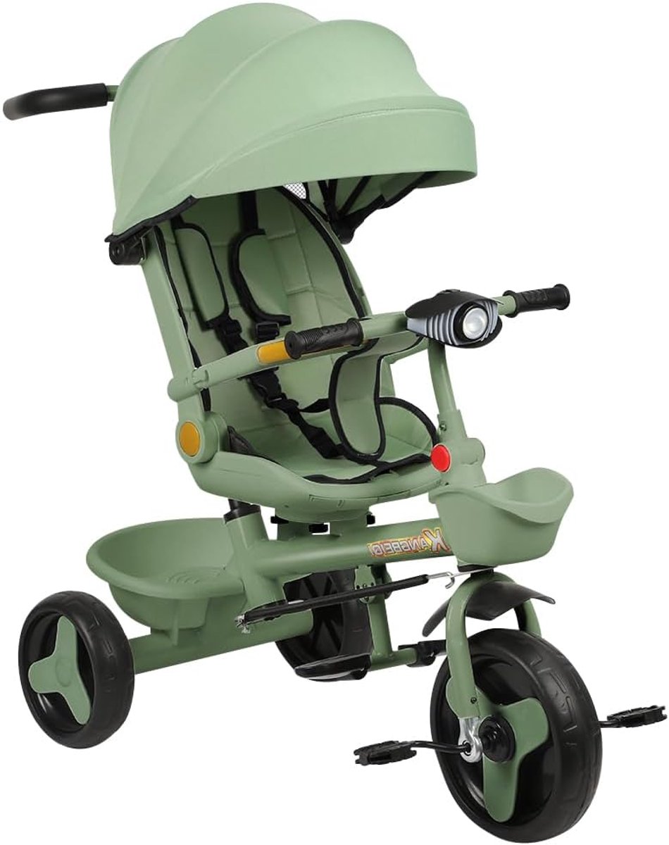 Baby Driewieler - Kinderfiets Peuter - Buiten Spelen - 360 Graden Draaibare Zitting - 81 x 60 x 95 cm (9101174059007)