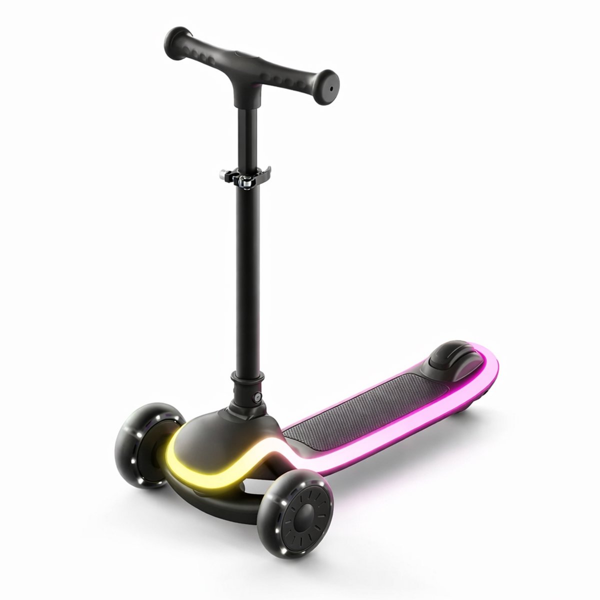 Bolke - Lichtgevende step met 3 wielen - 3-8 jaar - max 50kg - LED kleuren- hoogte verstelbaar (8721098641549)