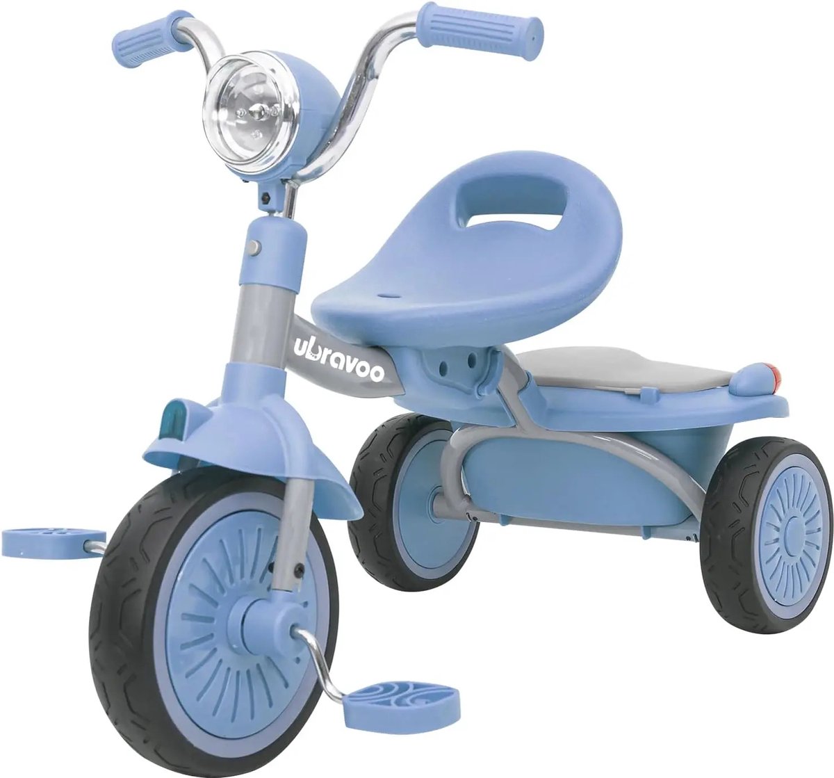 Driewieler - Kinderfiets - Fiets- Driewieler Peuter - Blauw - Inklapbaar - Driewieler Loopfiets (6151026777736)