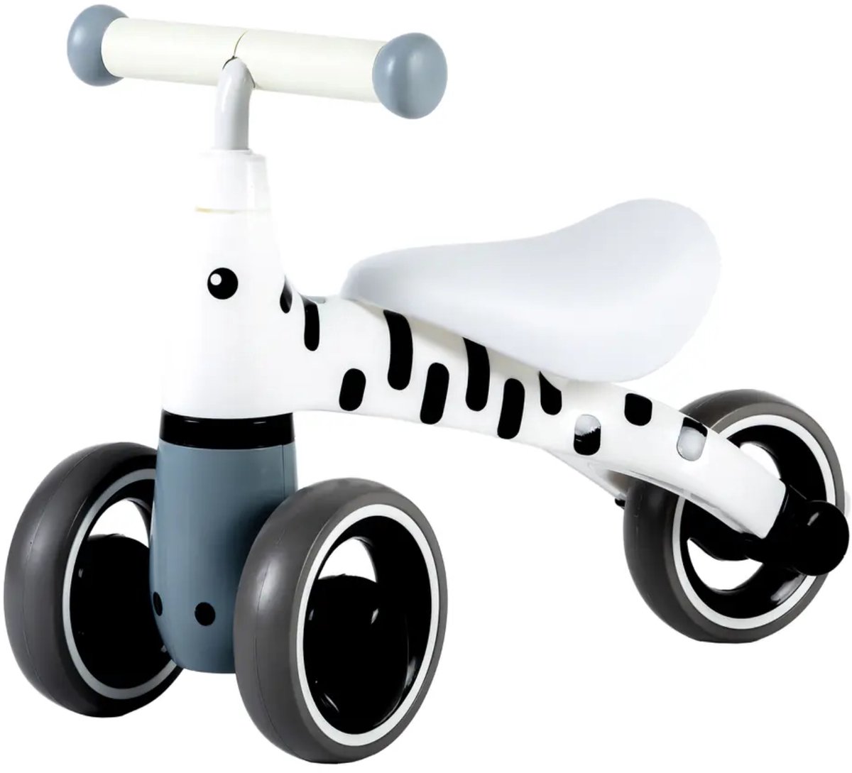 ECOTOYS Loopfiets Zebra - Baby & Peuter (12-36 mnd) - Indoor & Outdoor - Roze (5903089065265)