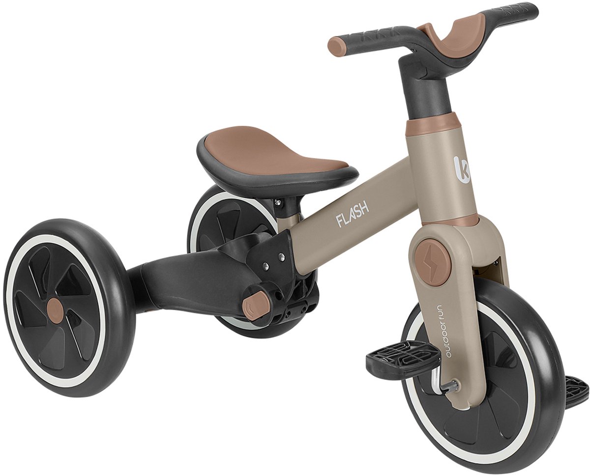 KikkaBoo Driewieler 5-in-1 - Flash - Beige (3800171222747)