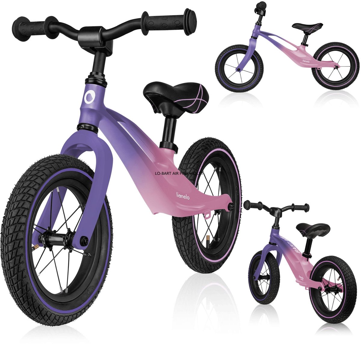 Lionelo Bart Air - Loopfiets - Magnesium Frame - Opblaasbare 12