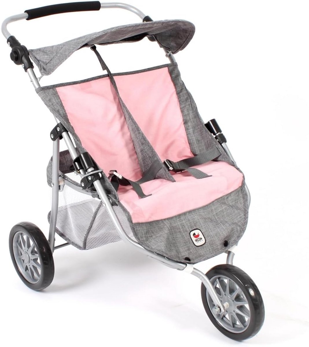 Luxe Dubbele Joggingwagen voor Tweeling - Gemakkelijk Vervoer (9101130362349)