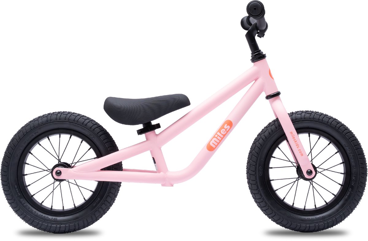 Miles Loopfiets - vanaf 1,5 tot 5 jaar - Coral Pink - Mat Roze (8720892790361)