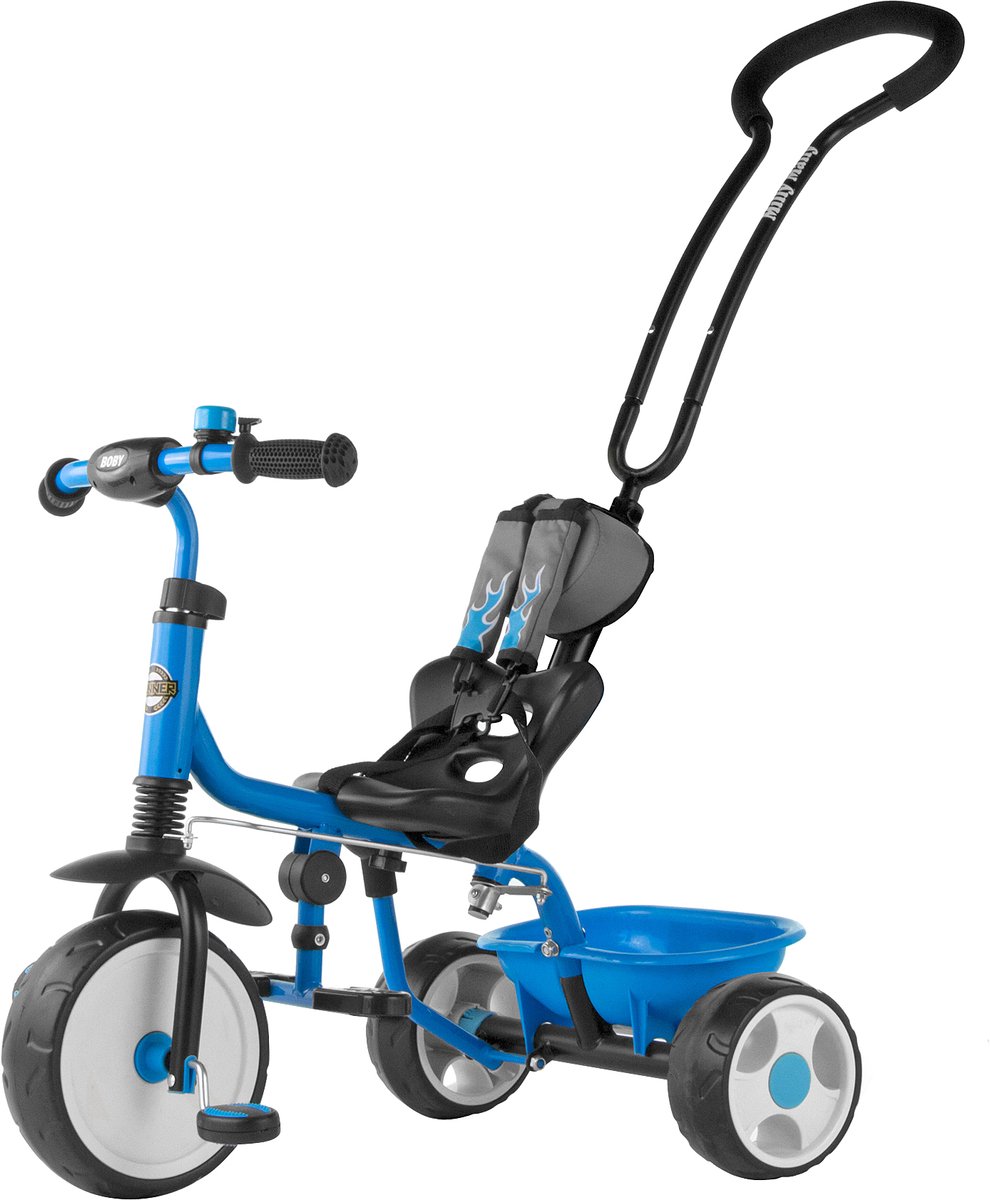Milly Mally Boby Driewieler - Zwart/Blauw (5901761121360)