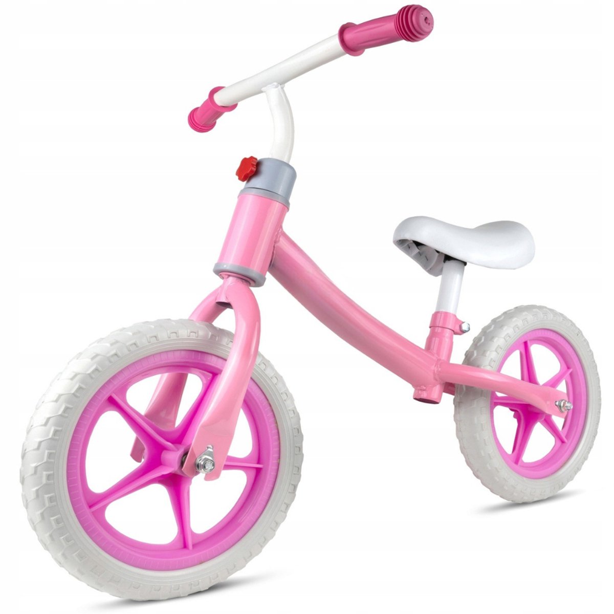 Playos® - Balansfiets - Roze - vanaf 2 jaar - tot 35 kg - Verstelbare Hoogte - Lichtgewicht - Foam Wielen - Antislip - Loopfiets - Balanceren - Balansfiets (8721447982521)