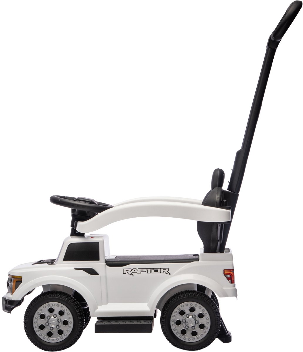 Puck Loopauto Ford F150 met Duwstang - Wit (6096238480404)