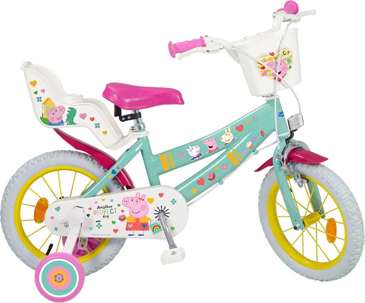 Toimsa Bikes Fiets Peppa Pig 14'' Veelkleurig 3-5 Years Jongen (8422084014988)