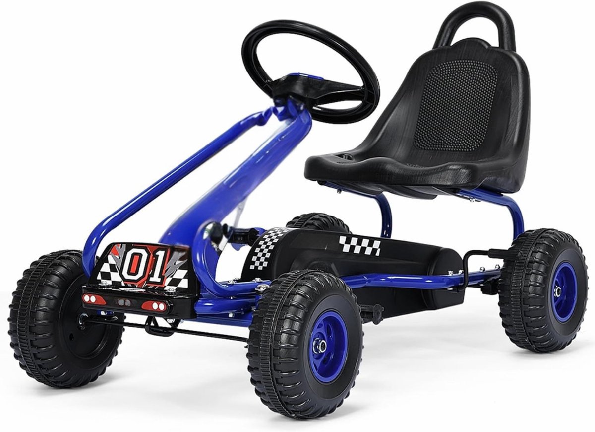 Zylo® Skelters voor Jongens - Ligfiets - Verstelbaar Zadel - Blauw - 95cm x 67cm x 57cm (6155944036081)
