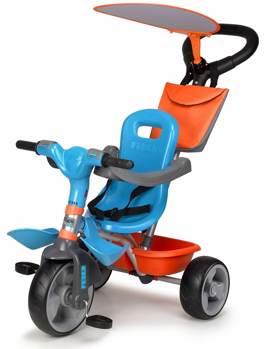 Driewieler Feber Baby Plus Music Blauw Oranje (8410779066602)