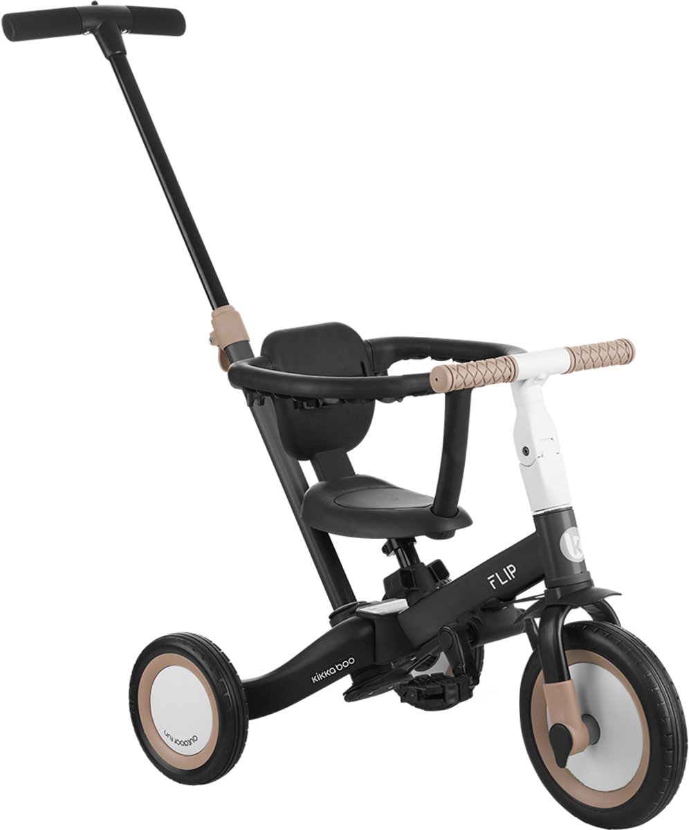 Kikkaboo Flip Driewieler 5in1 - Zwart (3800171212168)