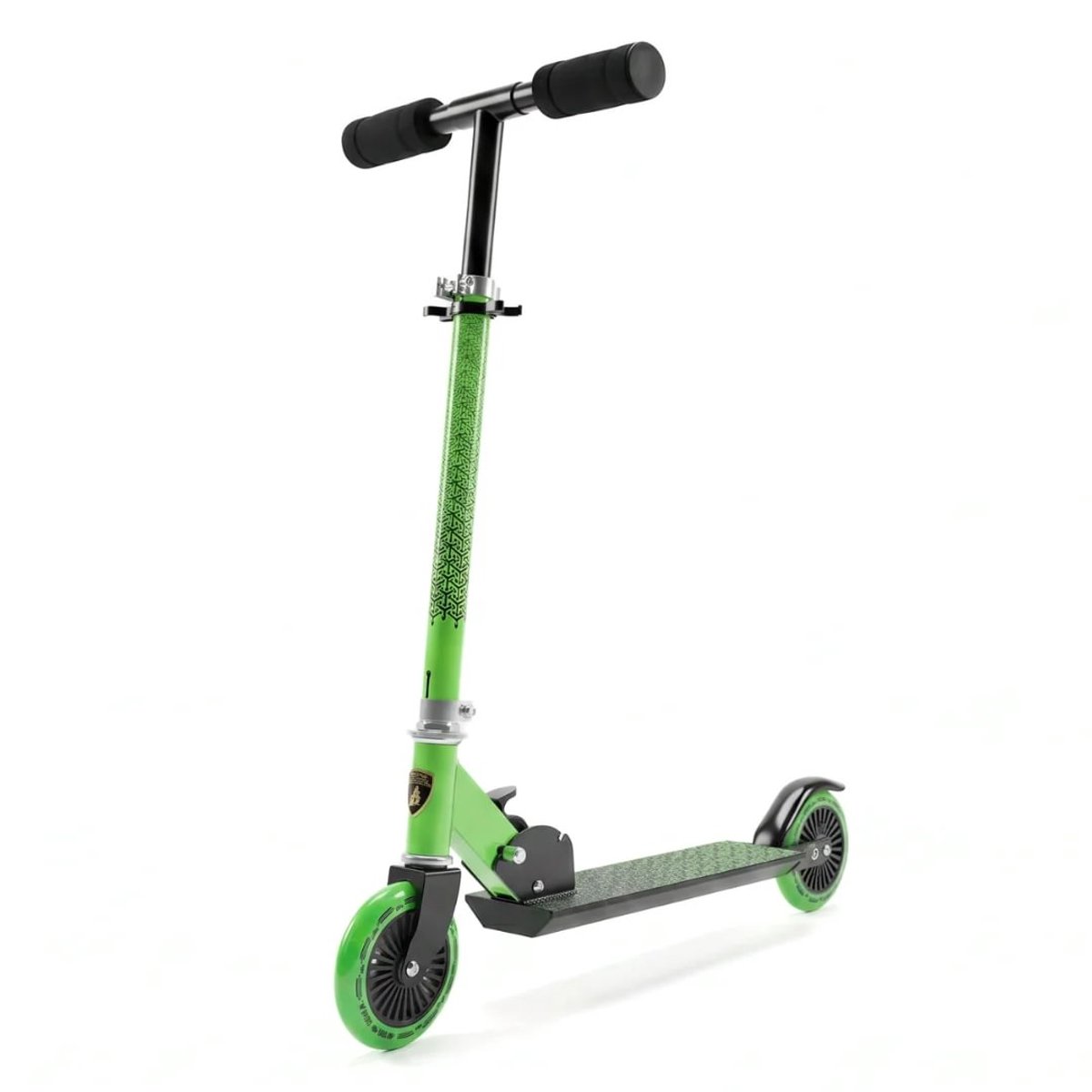 Lamborghini Step 3 tot 7 jaar - Officieel Gelicentieerde Stuntstep met Verstelbaar Stuur & Voetrem - Opvouwbare Kinderstep met Anti-slip Deck & Zachte Gripwielen - Groen (5401257542360)