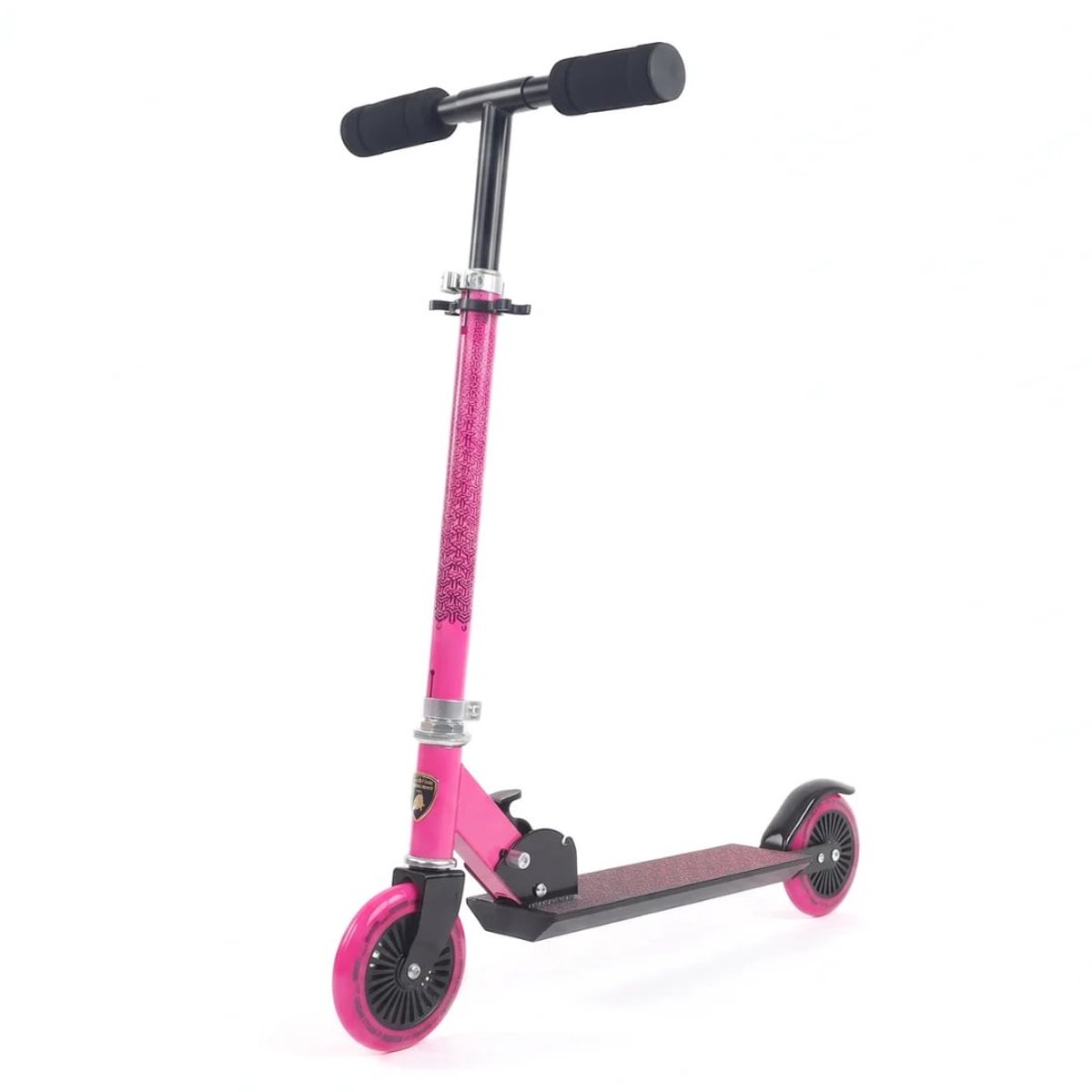 Lamborghini Step 3 tot 7 jaar - Officieel Gelicentieerde Stuntstep met Verstelbaar Stuur & Voetrem - Opvouwbare Kinderstep met Anti-slip Deck & Zachte Gripwielen - Roze (5401257542353)