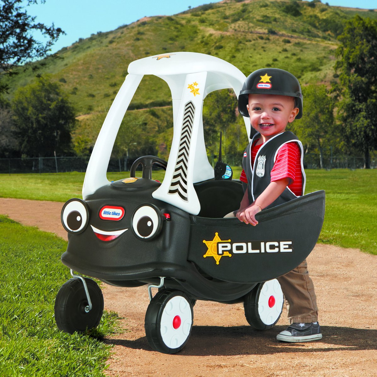 Little Tikes Cozy Coupe Politie Auto Loopauto - Zwart (0050743615795)