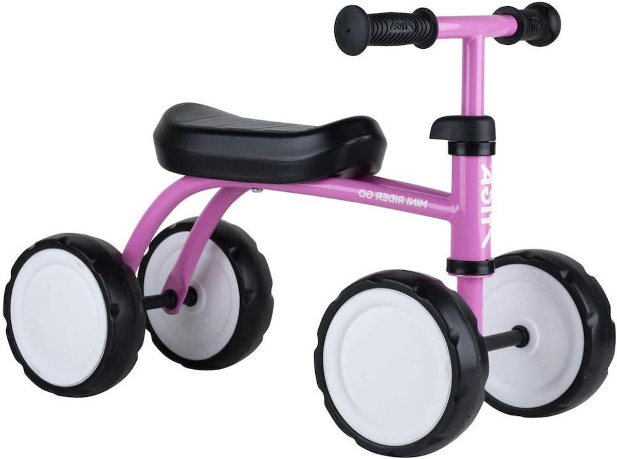 Loopfiets - Duwauto - Buiten Spelen - Stalen Frame - One Size - Roze (9101230697563)