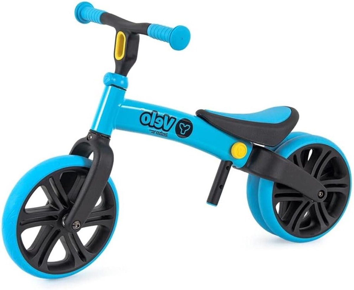 Loopfiets Junior - Kinderfiets Balansfiets - Leren Fietsen - Dubbel Achterwiel - 12 Inch Wielmaat - Blauw (9101195093080)