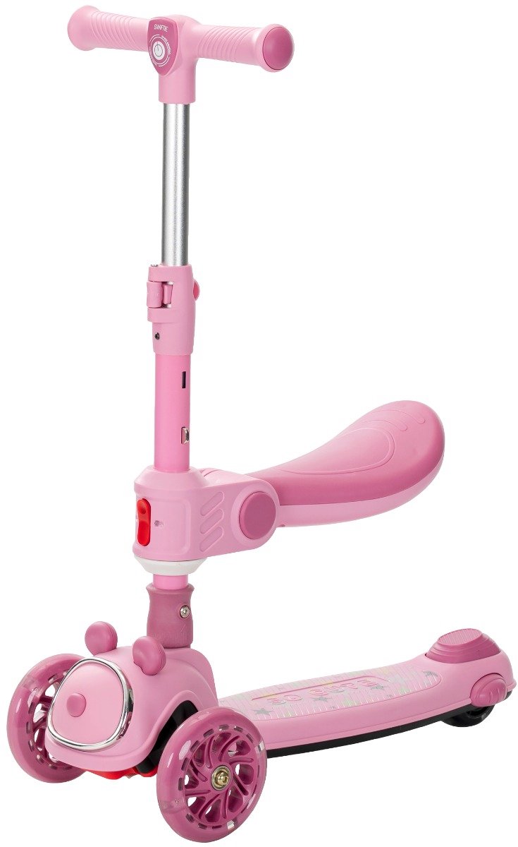 Lorelli Swiftie Pink Kinderstep/Loopfiets met Licht en Geluid (3800166119465)