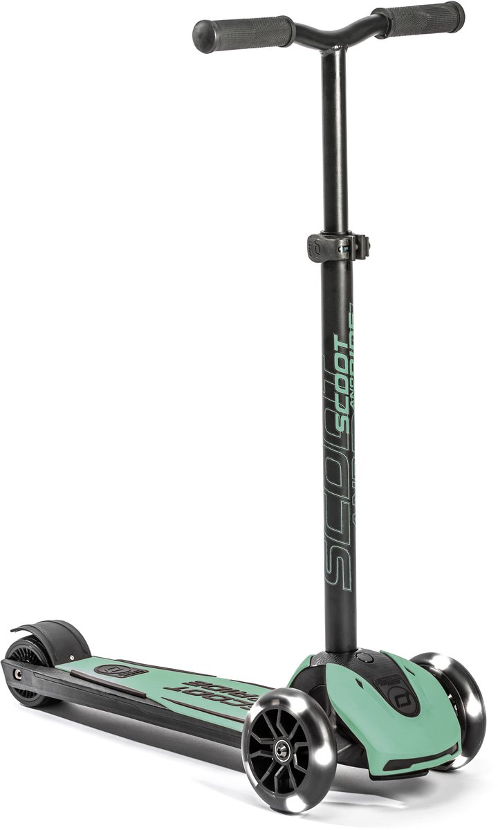 Scoot & Ride Highwaykick 5 LED Forest - Kinderstep - Vanaf 5 jaar - Verstelbaar stuur - LED wielen (4897033964388)