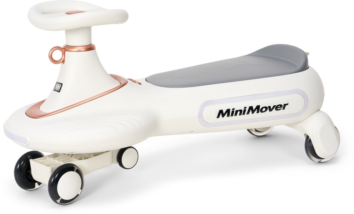 TM MiniMover - Wiggle Car - Loopauto - Zelfstandig rijden - vanaf 2 Jaar - Zonder Pedalen - Grijs (8721398743257)