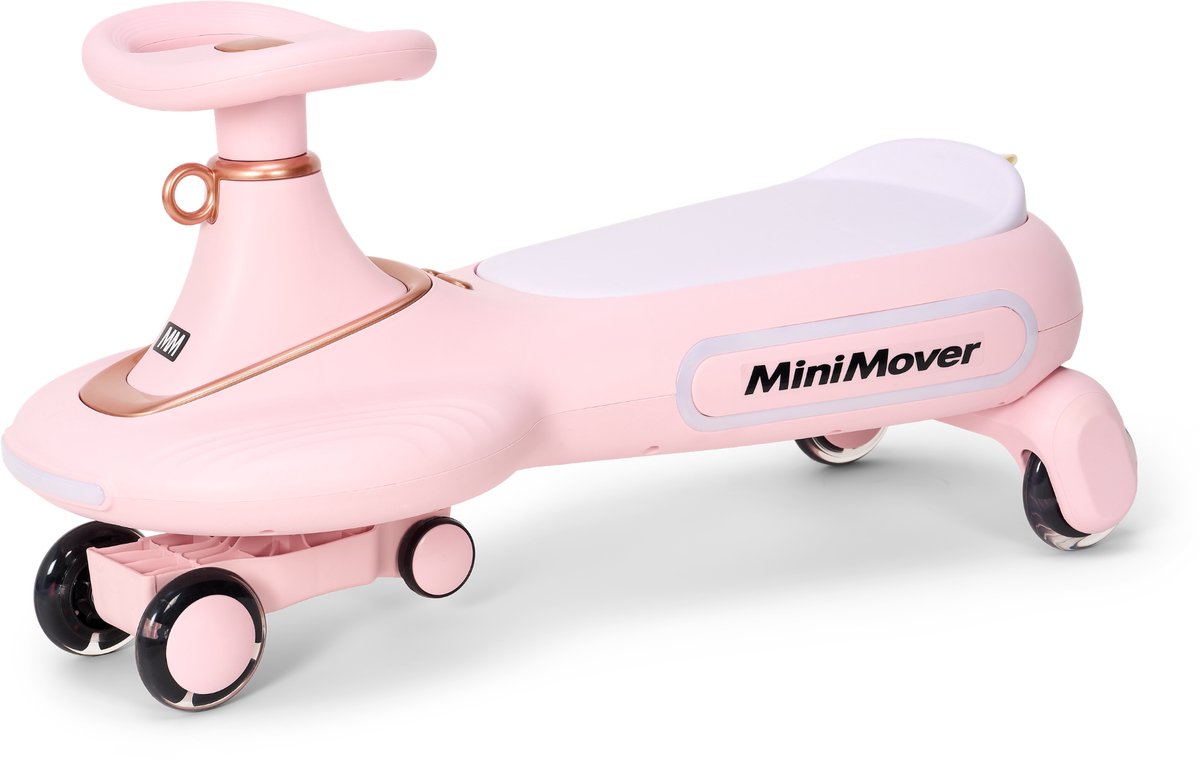 TM MiniMover - Wiggle Car - Loopauto - Zelfstandig rijden - vanaf 2 Jaar - Zonder Pedalen - Roze (8721398743264)