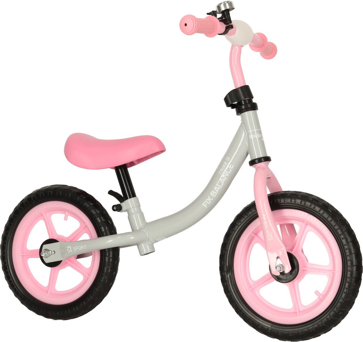 Trike FIX Loopfiets roze - Vanaf 2 jaar - Verstelbaar zadel en stuur (5903039740518)