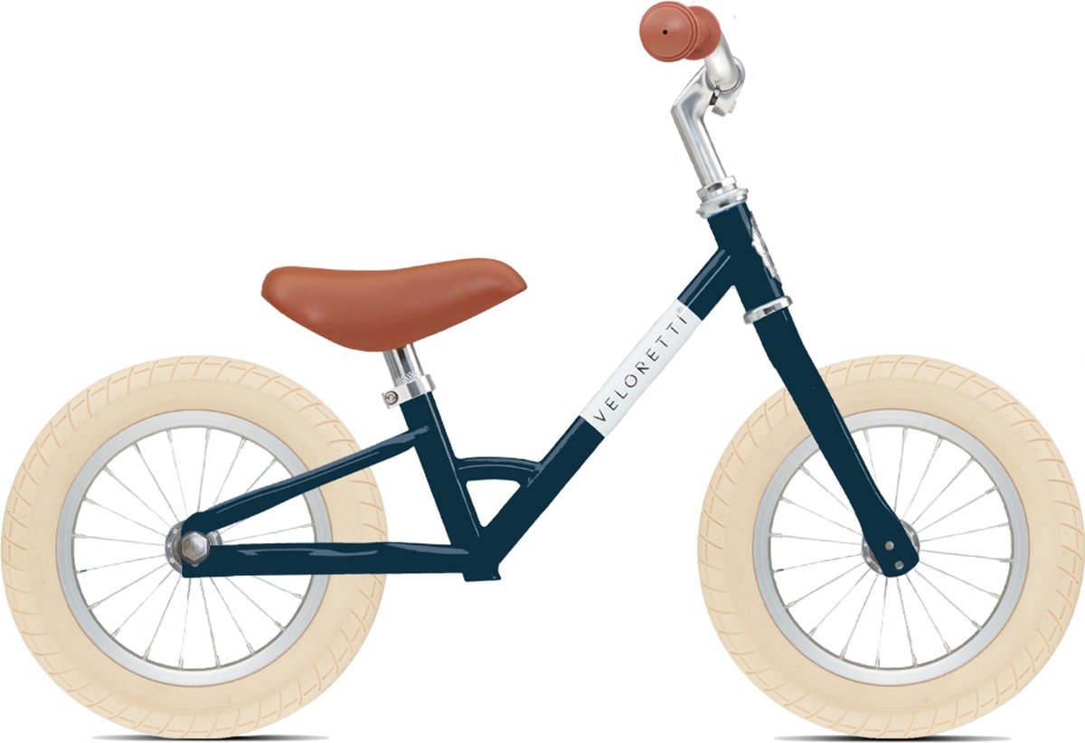 Veloretti Mini loopfiets - 12 inch - Donkerblauw - 2-4 jaar (6011653713739)
