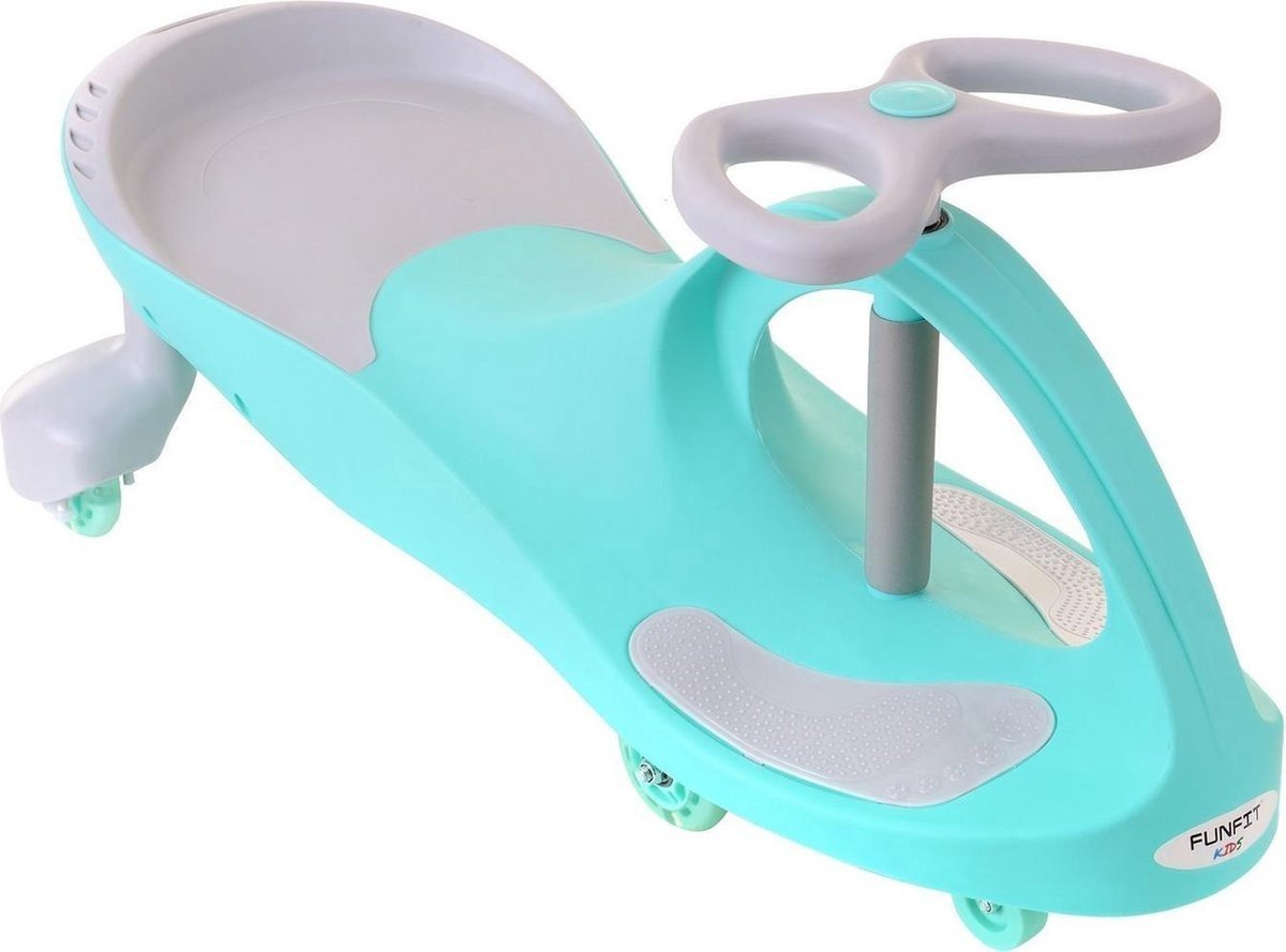 Wiggle Car Wiebelauto Groen met LED Verlichting - Max. 130kg (8721303609388)