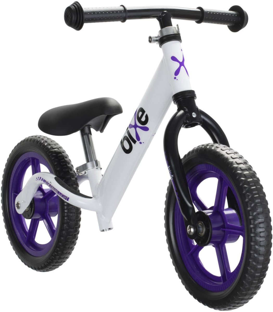 Bixe Aluminium Loopfiets 18 Maanden tot 6 Jaar Oud - 30,5 cm (12 inch) Wiel Fiets - Zonder Pedaal Peuterfiets - Eerste Fiets voor 1 2 3 4 5 + jaar Jongen of Meisje - Loopfietsen voor Kinderen (0852840008070)