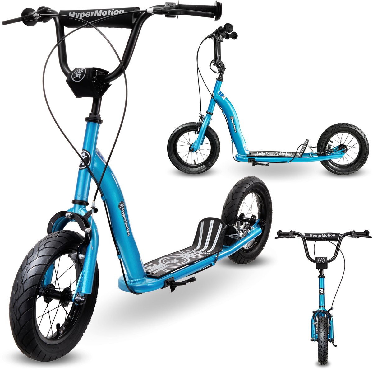 HyperMotion RUBY 12.2 Kinderstep met Luchtbanden 12 Inch - Verstelbaar - Blauw (5900168939769)