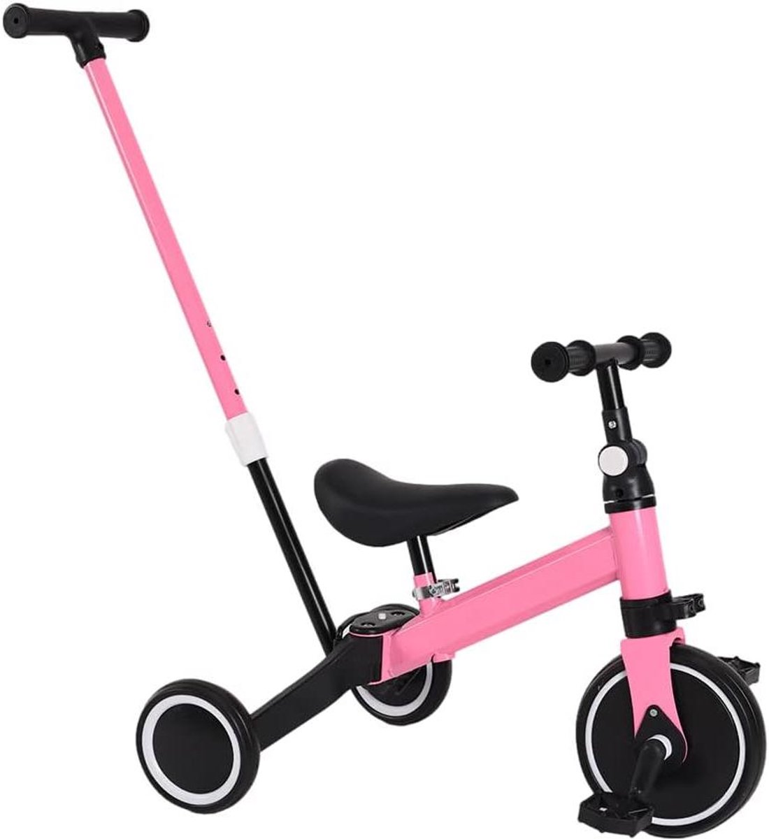 Loopfiets Kinderen - Eerste Fiets - Evenwicht Oefenen - 3-in-1 Verstelbaar - 42 x 60 x 49 cm - Blauw (9101218432445)