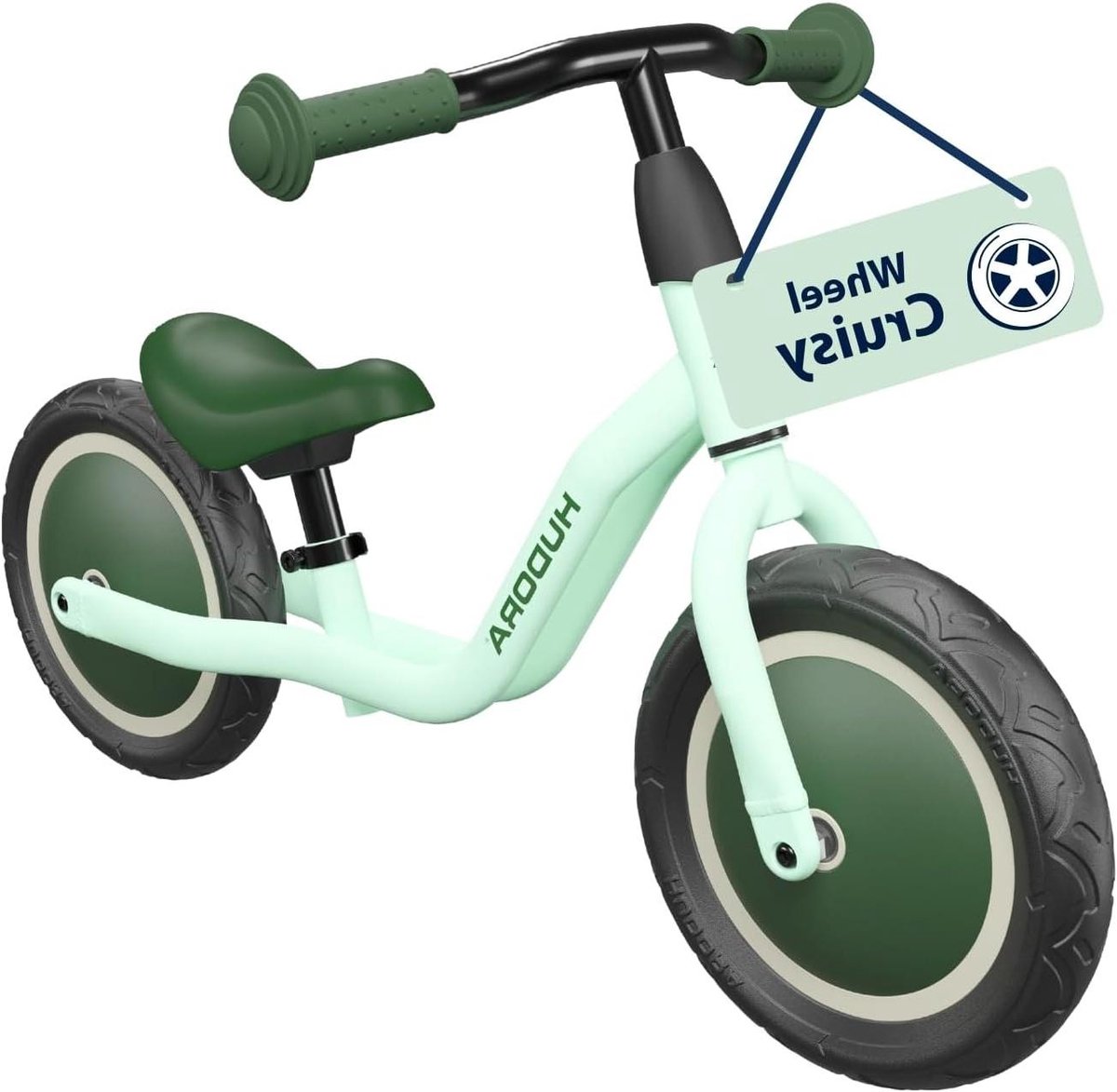 Loopfiets voor kinderen - Glijfiets peuter - Eerste fietservaring - Lichtgewicht en lekvrij - 78-100 cm - Munt (9101273940435)