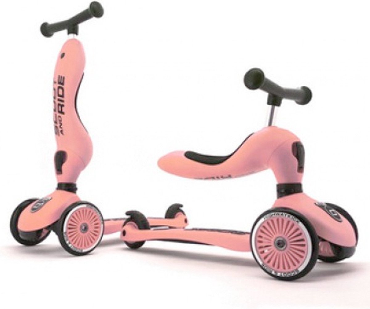 Scoot and Ride Highwaykick 1 Peach - Step & Loopfiets - 1 tot 5 jaar (4897033963534)