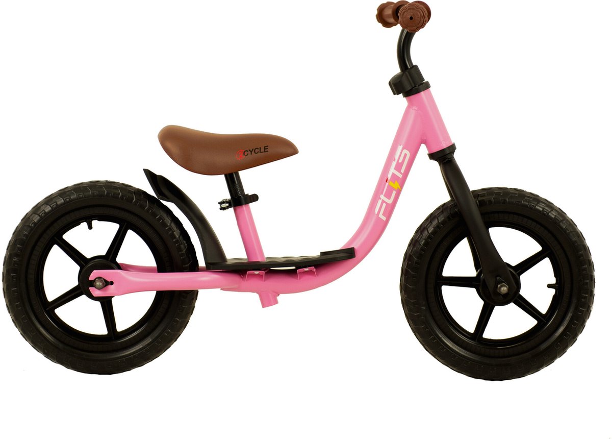 2Cycle Loopfiets - Balance Bike - Jongens en Meisjes - Loopfiets 2 Jaar - Buitenspeelgoed - Mat-Roze (8718836101397)