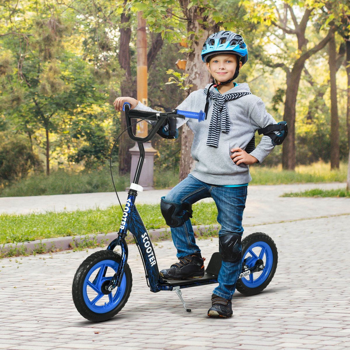 AIYAPLAY Kinderstep - Staal - 118x52x88cm - Blauw (3662970131541)