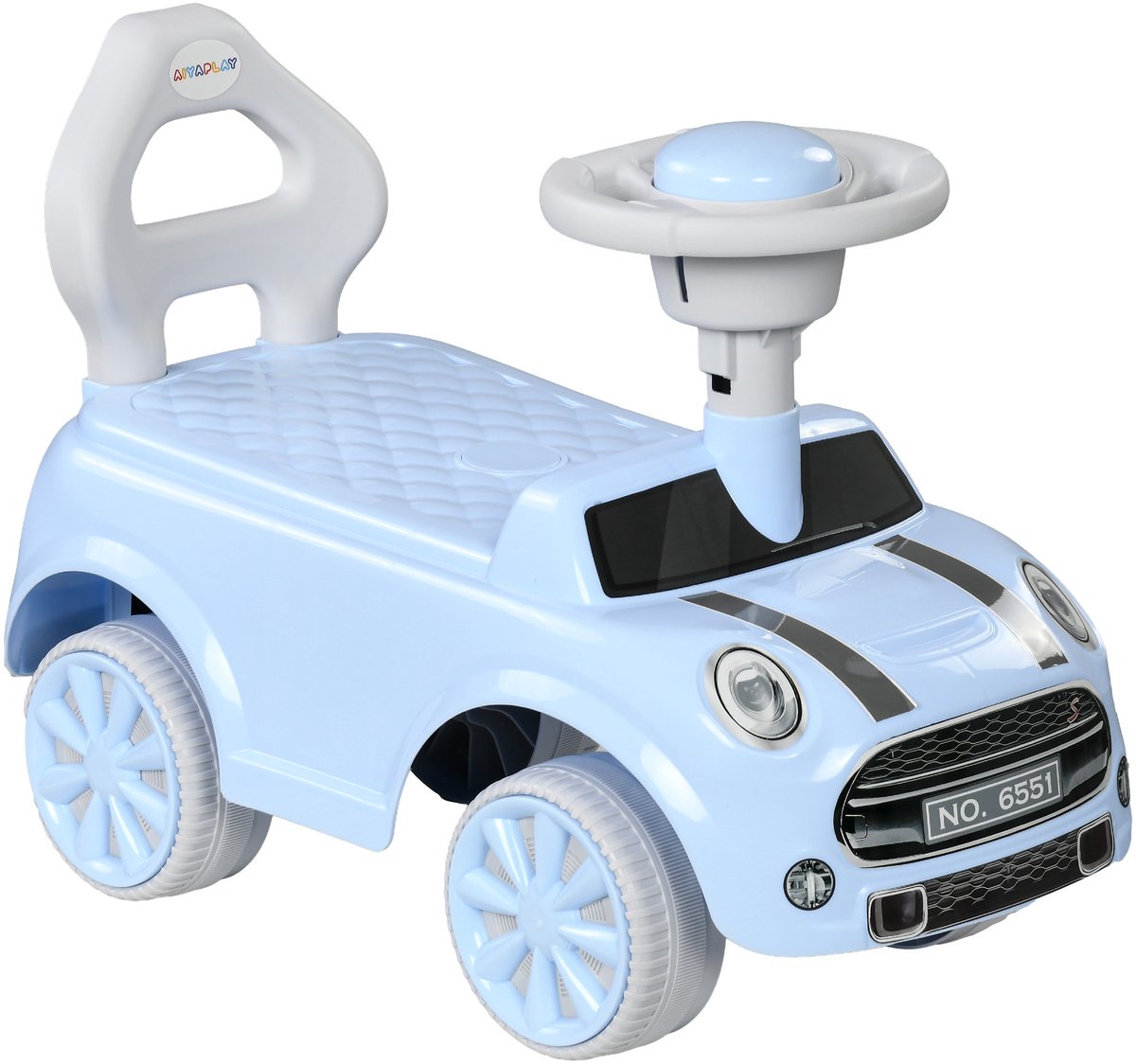 AIYAPLAY kinder glijauto - plastic - 53L x 25B x 35H cm - lichtblauw (4255633580009)