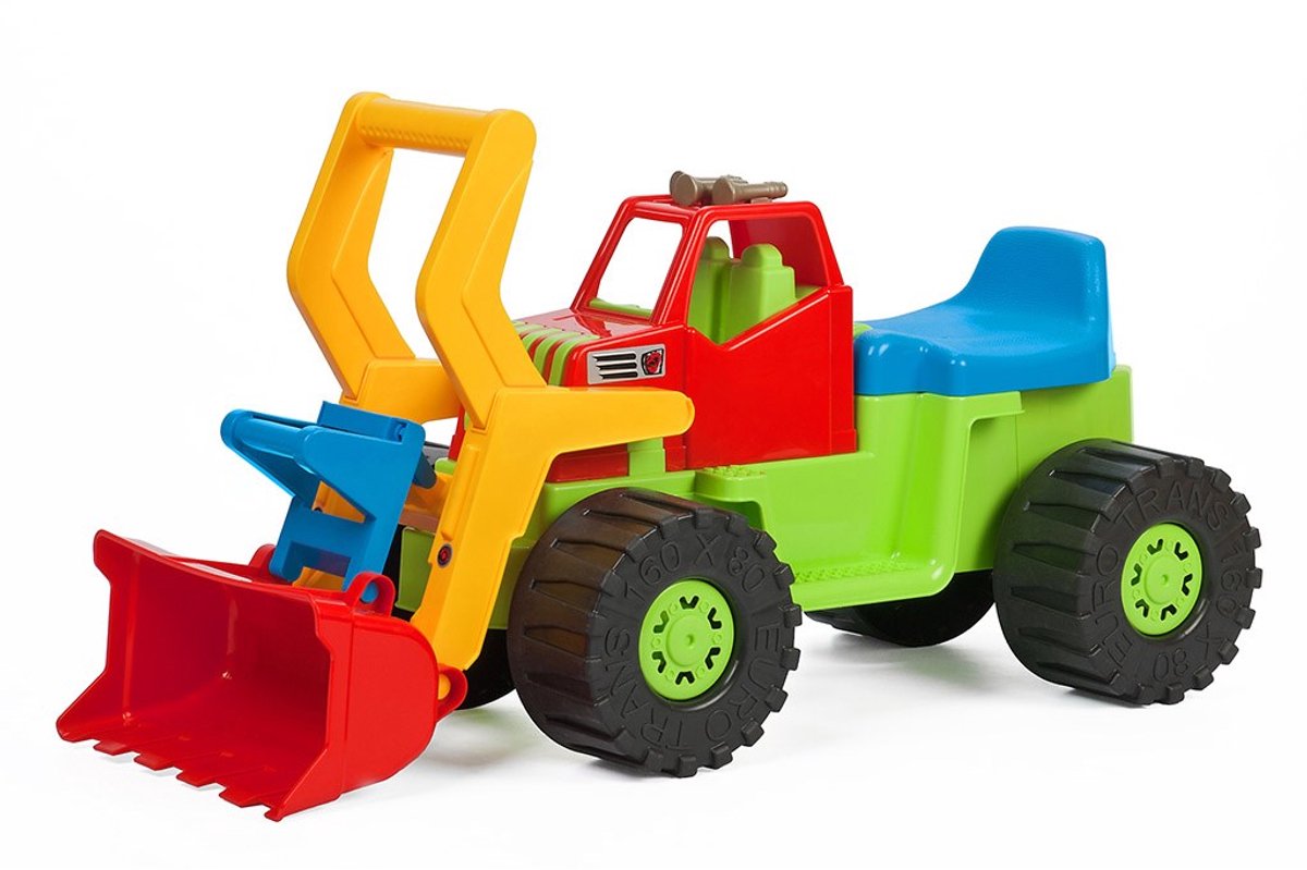 BAYO Kindershovel loopauto 74 cm groen - Graafmachine (8596164083352)