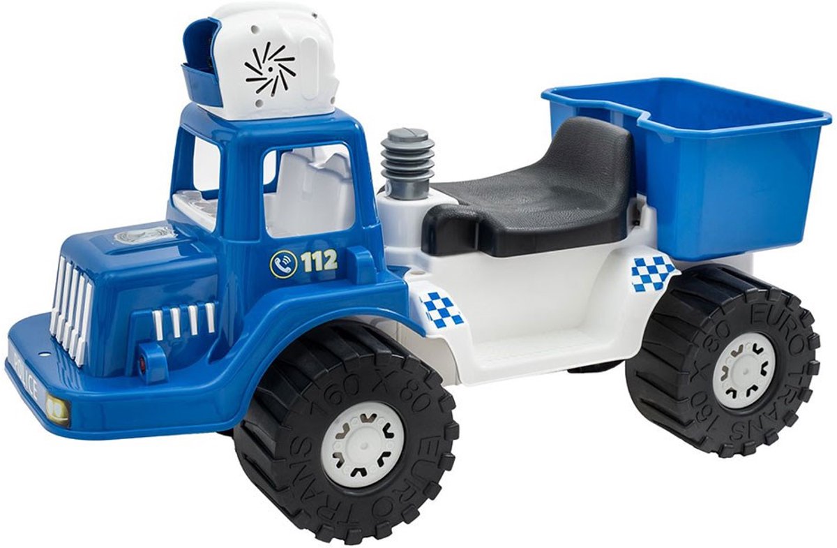 BAYO Politie loopauto met bellenblazer 71cm - Loopfiets (8596164117590)