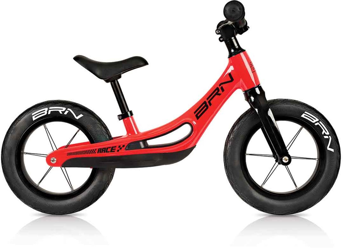 BRN Flash magnesium loopfiets 12 inch rood (9997031238599)