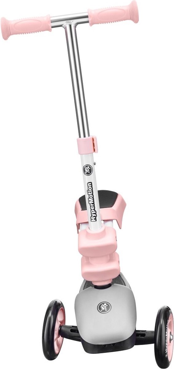 Hypermotion step roze loopfiets scooter kinderfiets voor meisjes baby driewieler met kinderstep meisje 3 wielen kinder micro fiets loopfietsen meisjes stepjes kinderfietsen babyfiets loopscooter loopfietsje kinderscooter zadel zitje zitting (5900168933200)