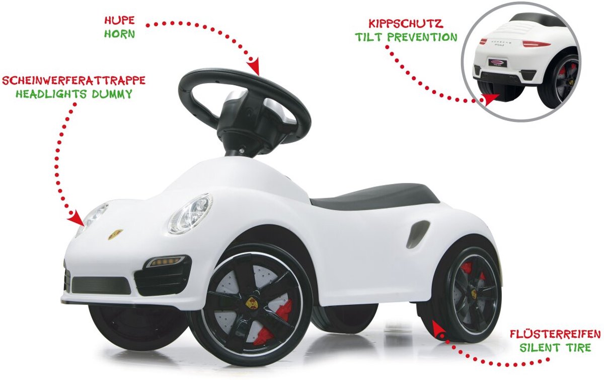 Jamara Push-Car Porsche 911 Wit (4042774424220)