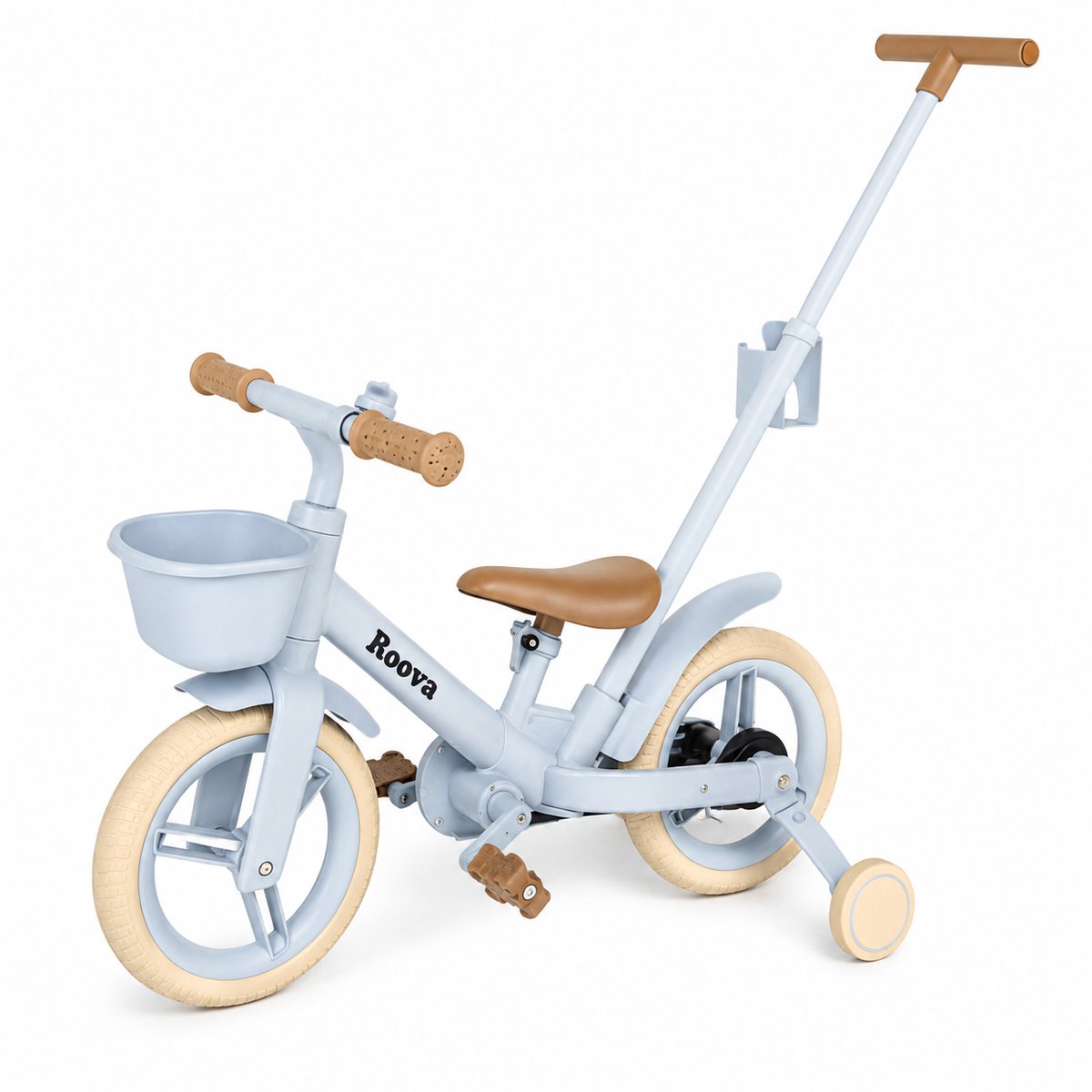 Roova® Bike Blue - 5-in-1 Loopfiets en Kinderfiets - 2-6 Jaar - Blauw (8721516371089)