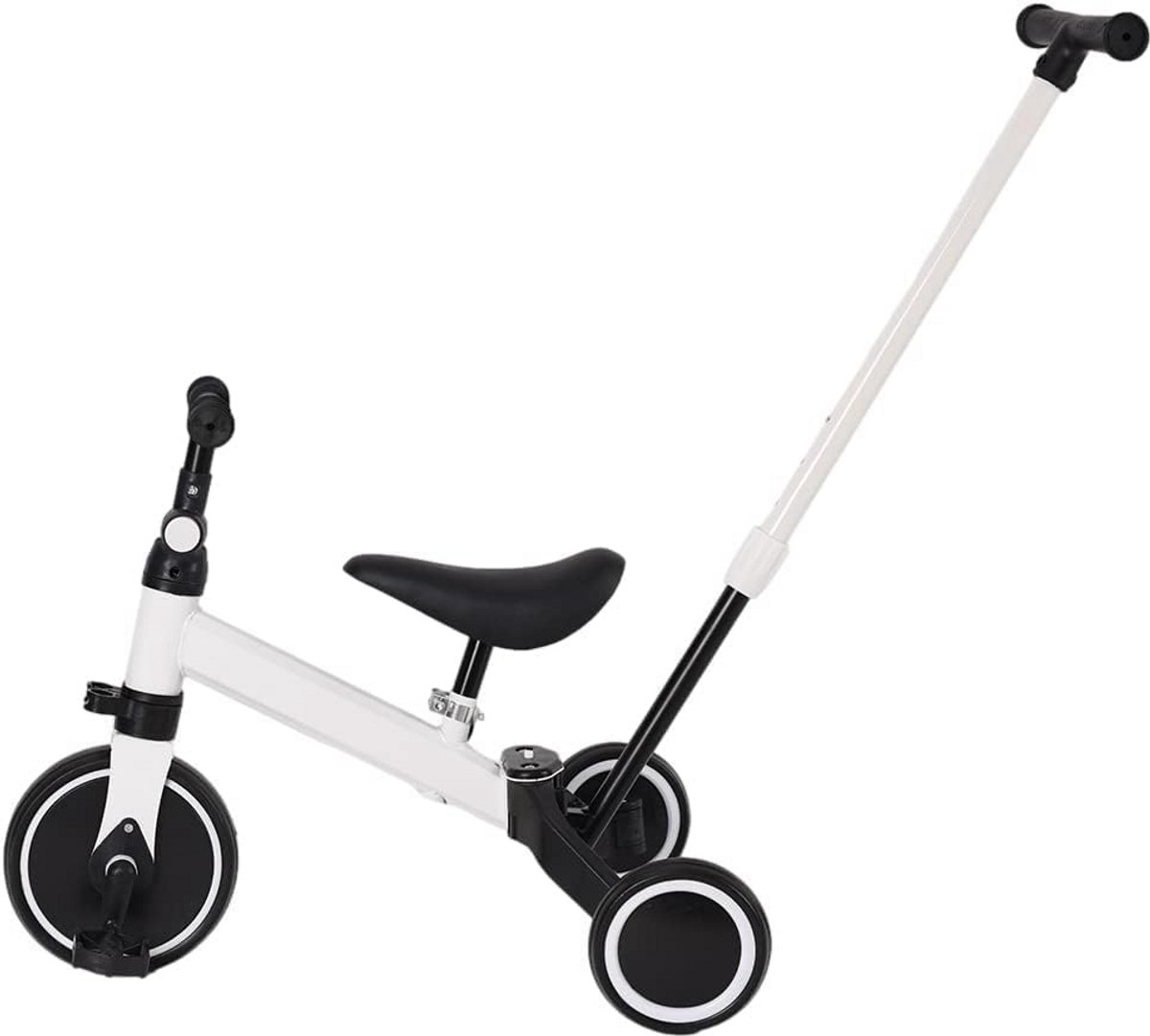 2-in-1 Loopfiets en Driewieler Kinderen 1 tot 4 Jaar Hoogte Verstelbaar (9101066346376)
