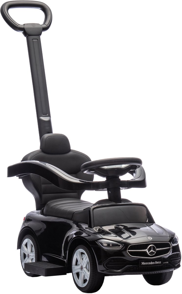 AIYAPLAY Ride-on Sliding Car-Kunststoff, Stahl-91L x 40B x 83H cm-Schwarz (4255923180780)