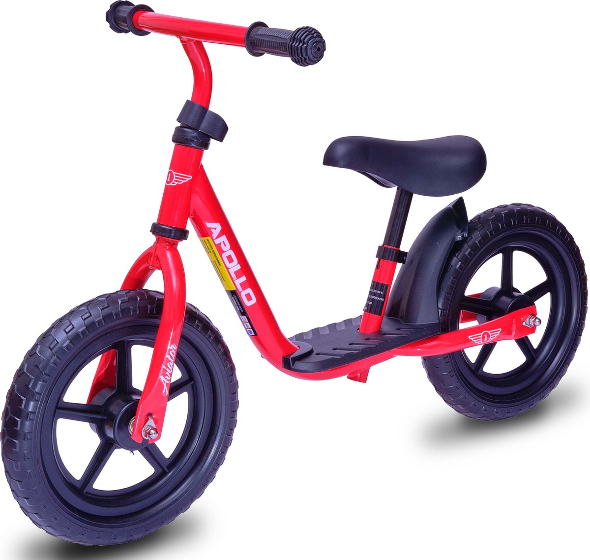 Apollo Aviator Loopfiets, Veilige Kinderloopfiets 12 inch, Mooie Loopfiets, Robuuste Loopfiets voor Kinderen, Comfortabel en Zeer Lichtgewicht, Loopfiets Meisje, Loopfiets Jongen, Loopfiets Peuter (4250518569438)